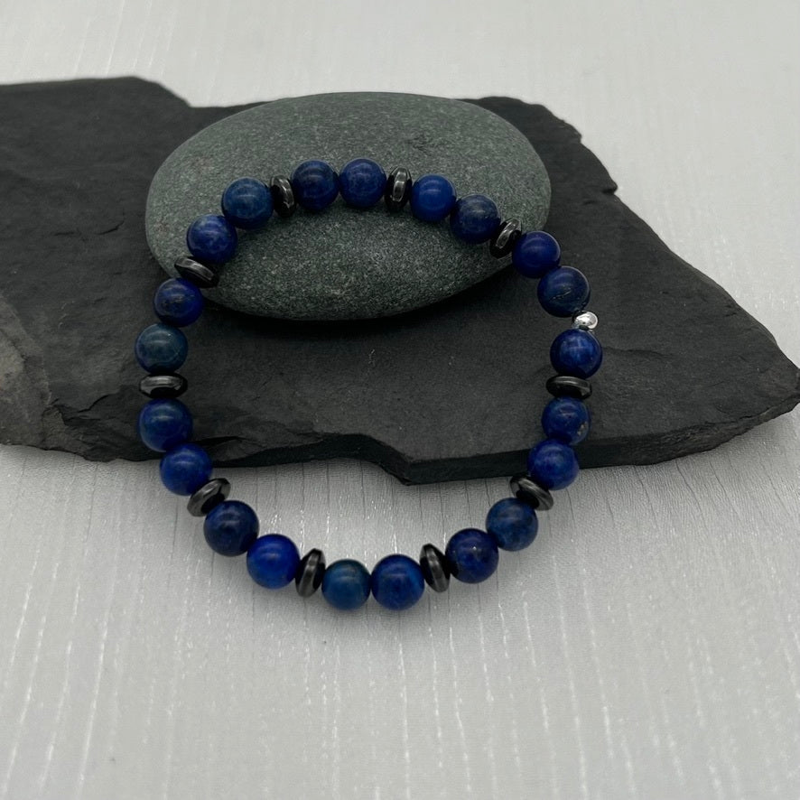 ST1899BL Lapis Lazuli Bracelet 6.5"