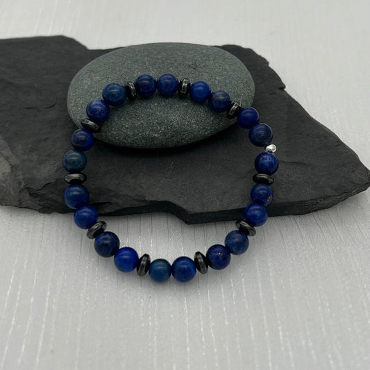 ST1899BL Lapis Lazuli Bracelet 6.5"