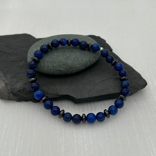 ST1899BL Lapis Lazuli Bracelet 7.5"