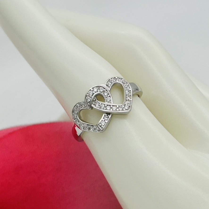 Z1841R Two Hearts Ring