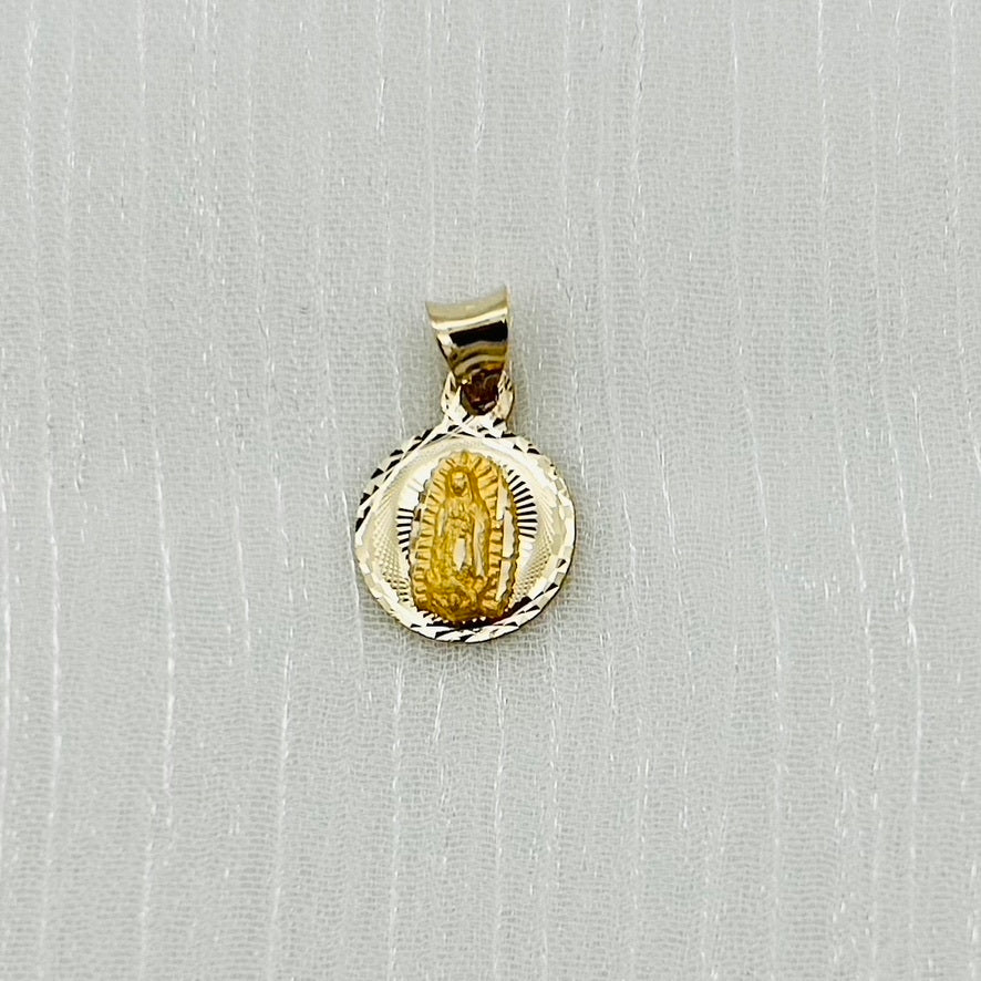 G335P 14K Gold Virgin Mary Pendant