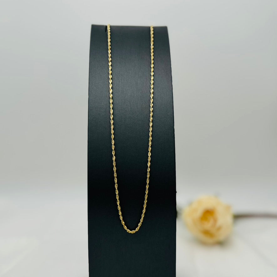 G338CH 14K Gold 2.2mmx24" Rope Chain