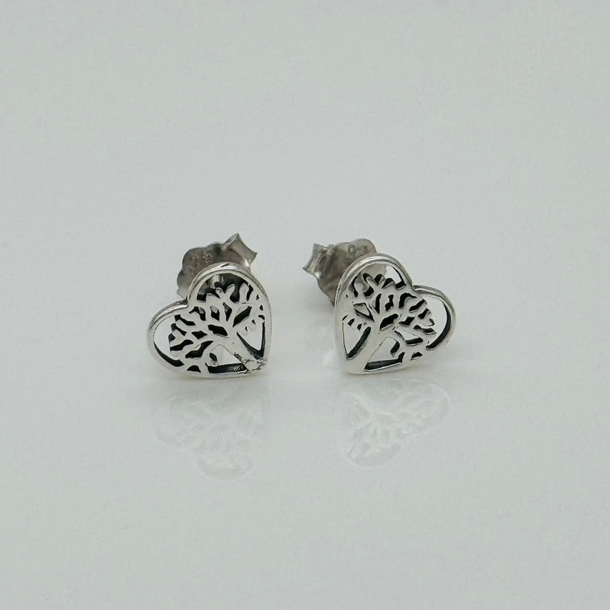 S1815ER Tree Of Life Heart Earrings