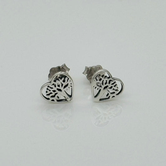 S1815ER Tree Of Life Heart Earrings